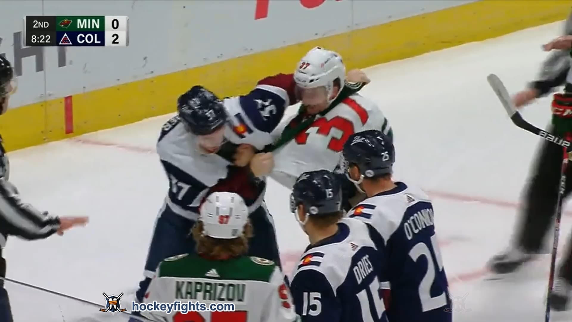 K. Rau (MIN) vs. J. Compher (COL)