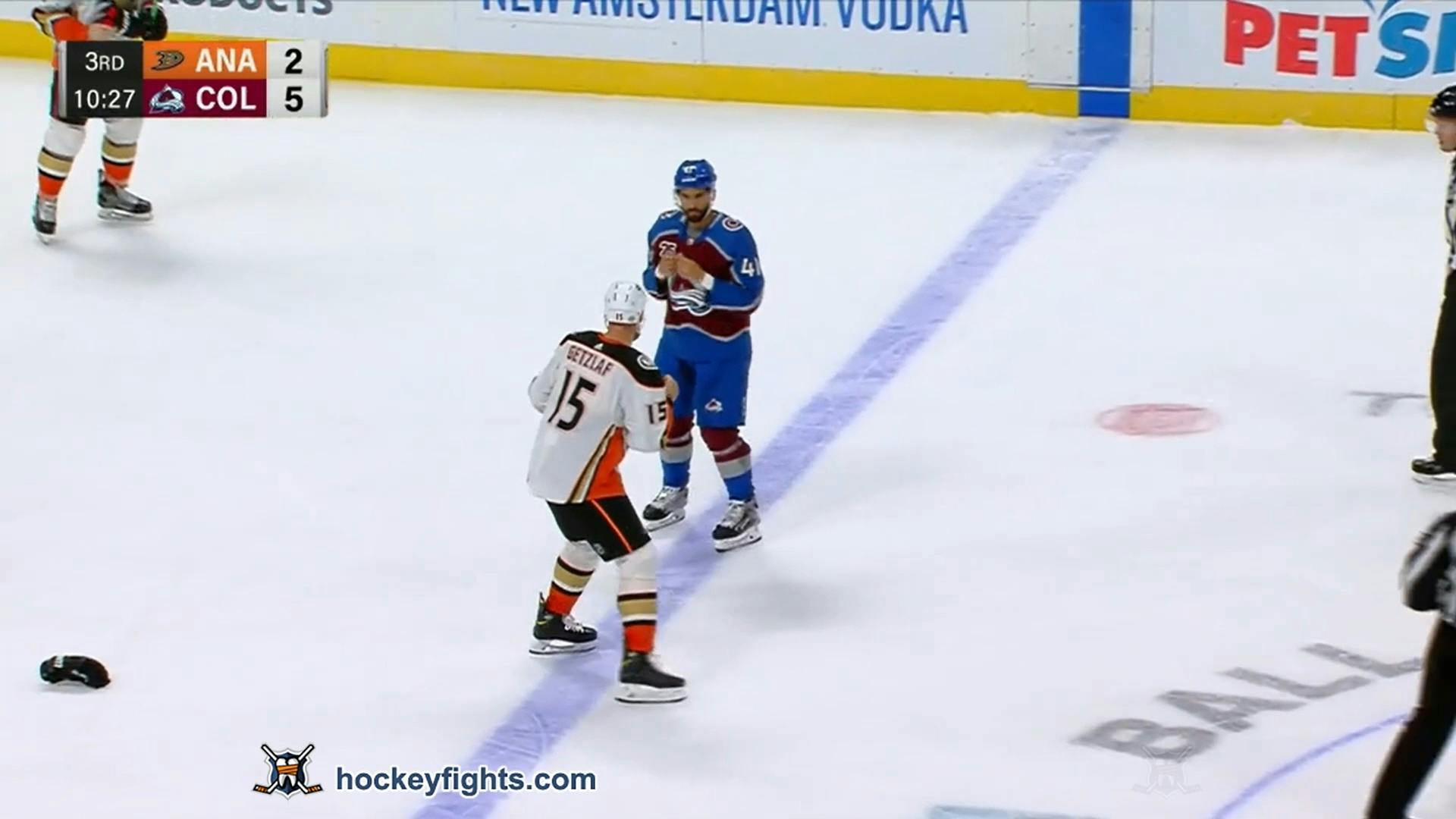 R. Getzlaf (ANA) vs. P. Bellemare (COL)