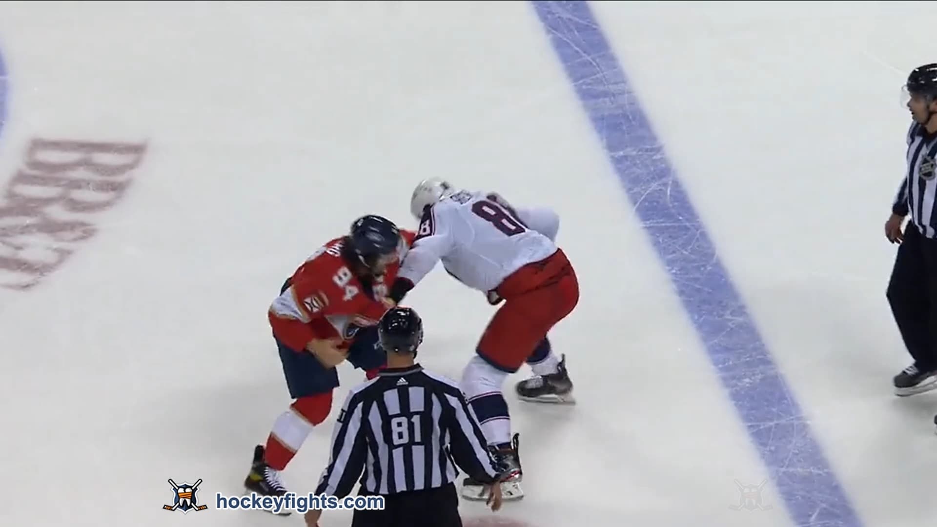 K. Sherwood (CBJ) vs. R. Lomberg (FLA)