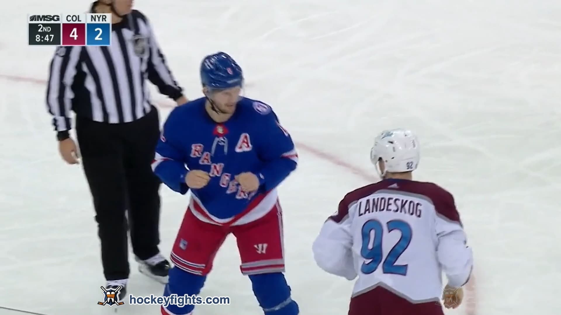 G. Landeskog (COL) vs. J. Trouba (NYR)