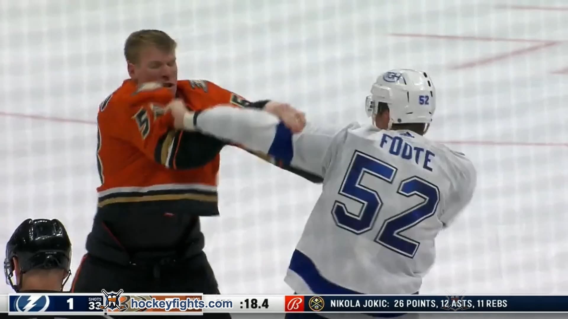 C. Foote (TBL) vs. B. Robinson (ANA)