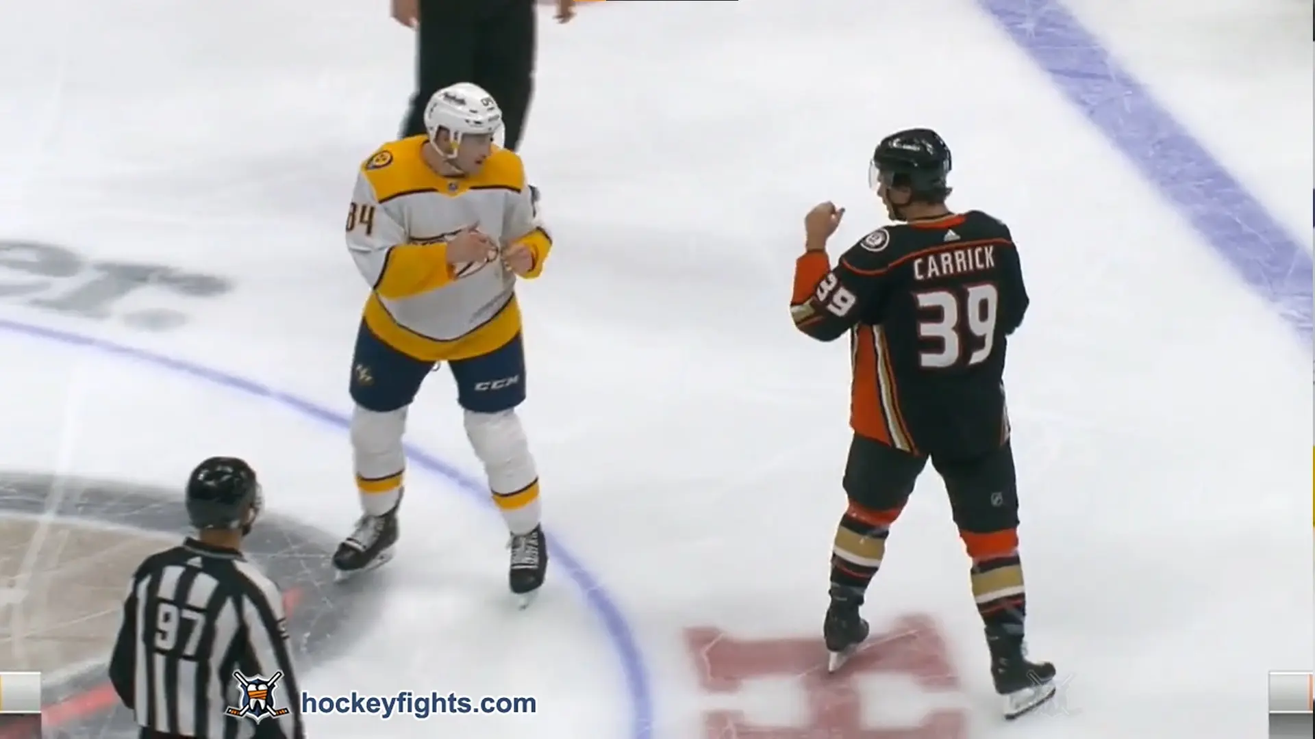T. Jeannot (NSH) vs. S. Carrick (ANA)