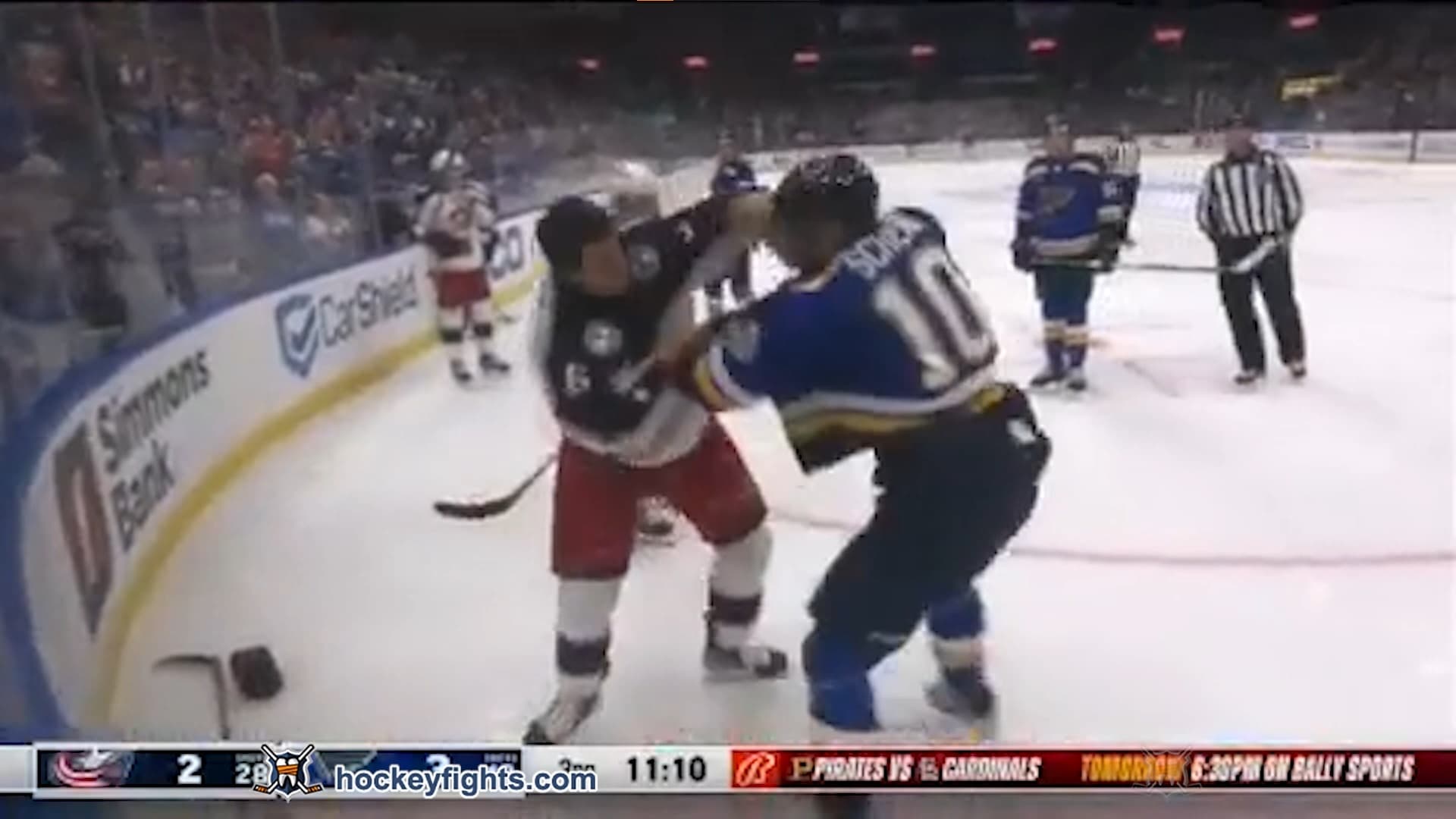 B. Sweezey (CBJ) vs. B. Schenn (STL)