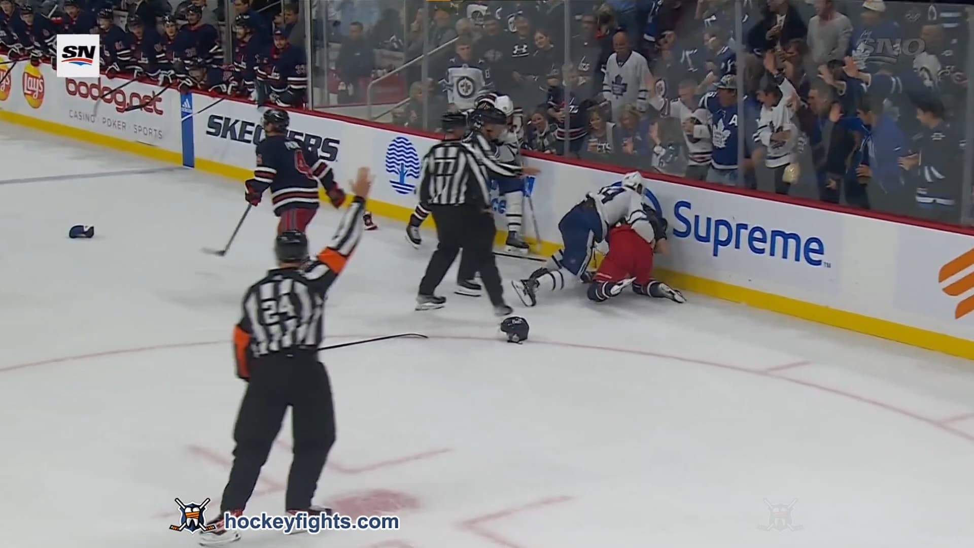 M. Rielly (TOR) vs. J. Morrissey (WPG)