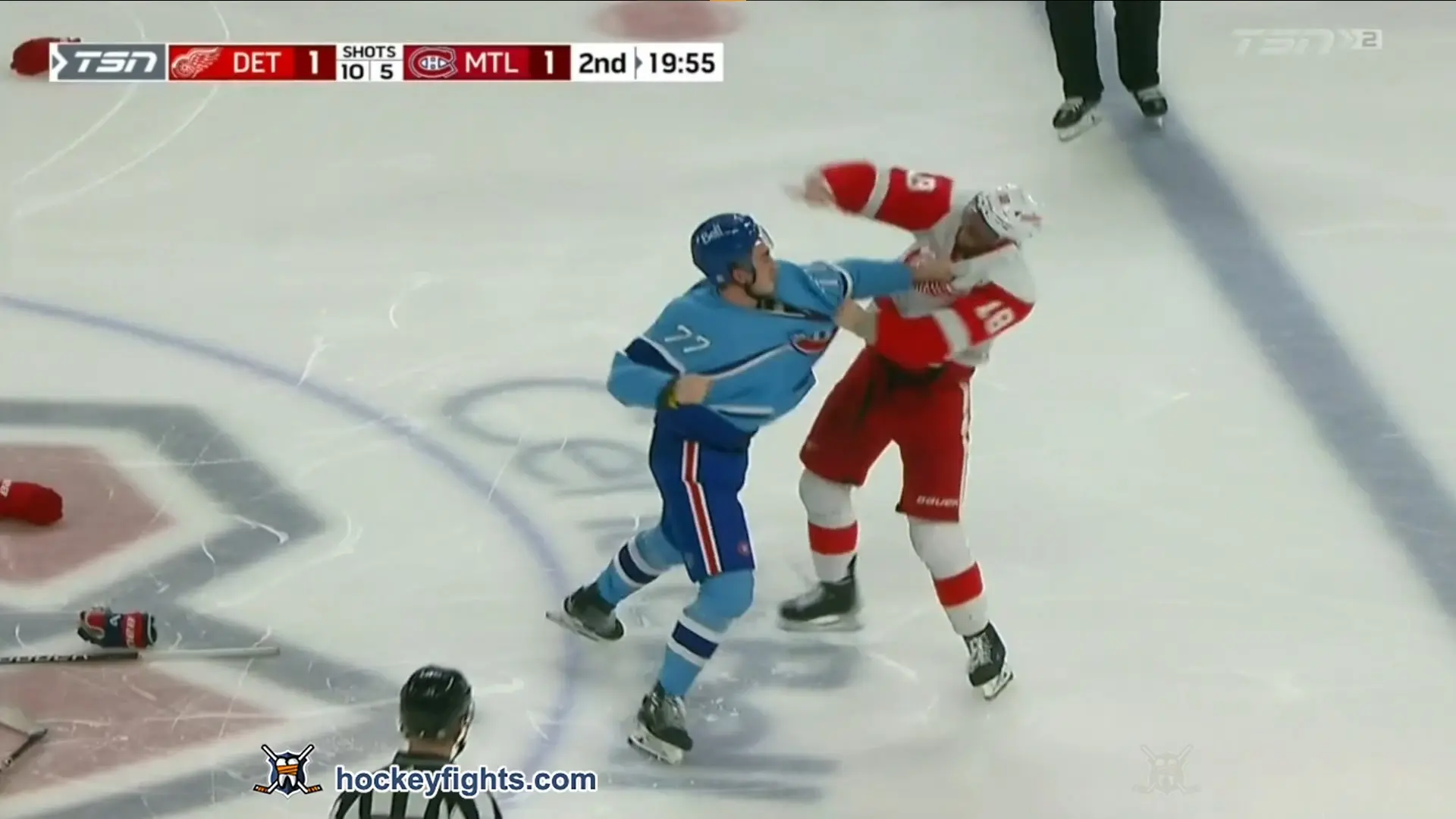 A. Copp (DET) vs. K. Dach (MTL)