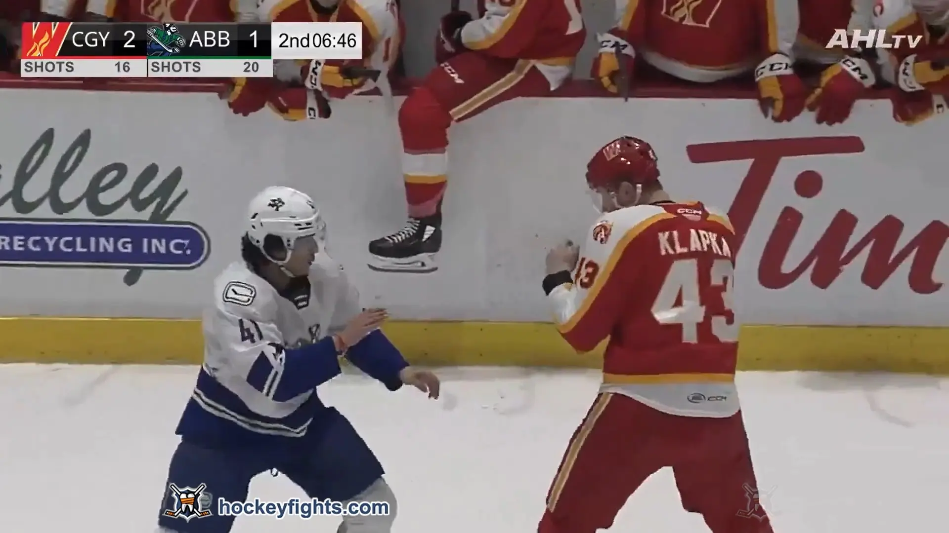 A. Klapka (CGW) vs. A. Kannok,Leipert (ABC)