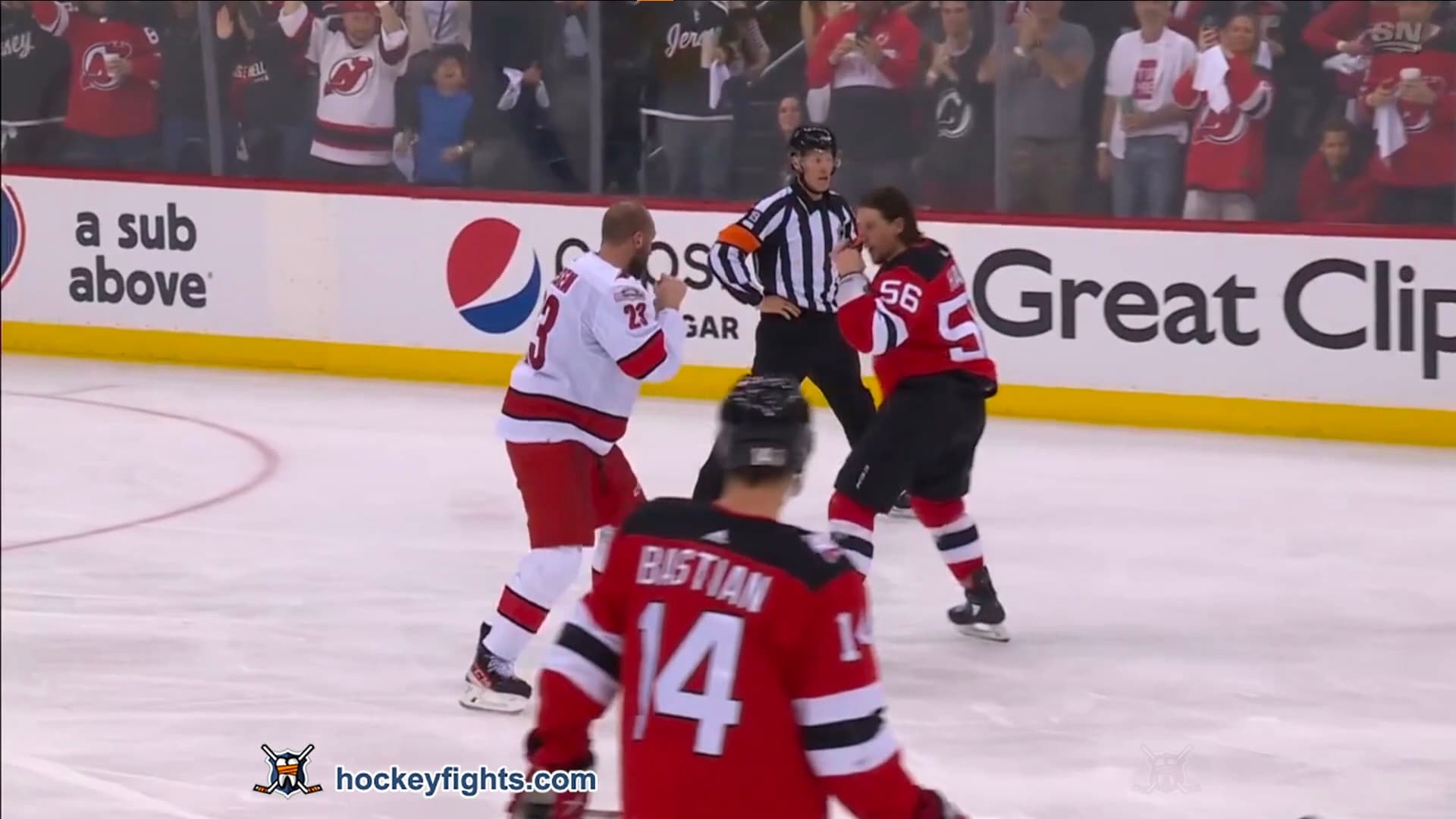 S. Noesen (CAR) vs. E. Haula (NJD)