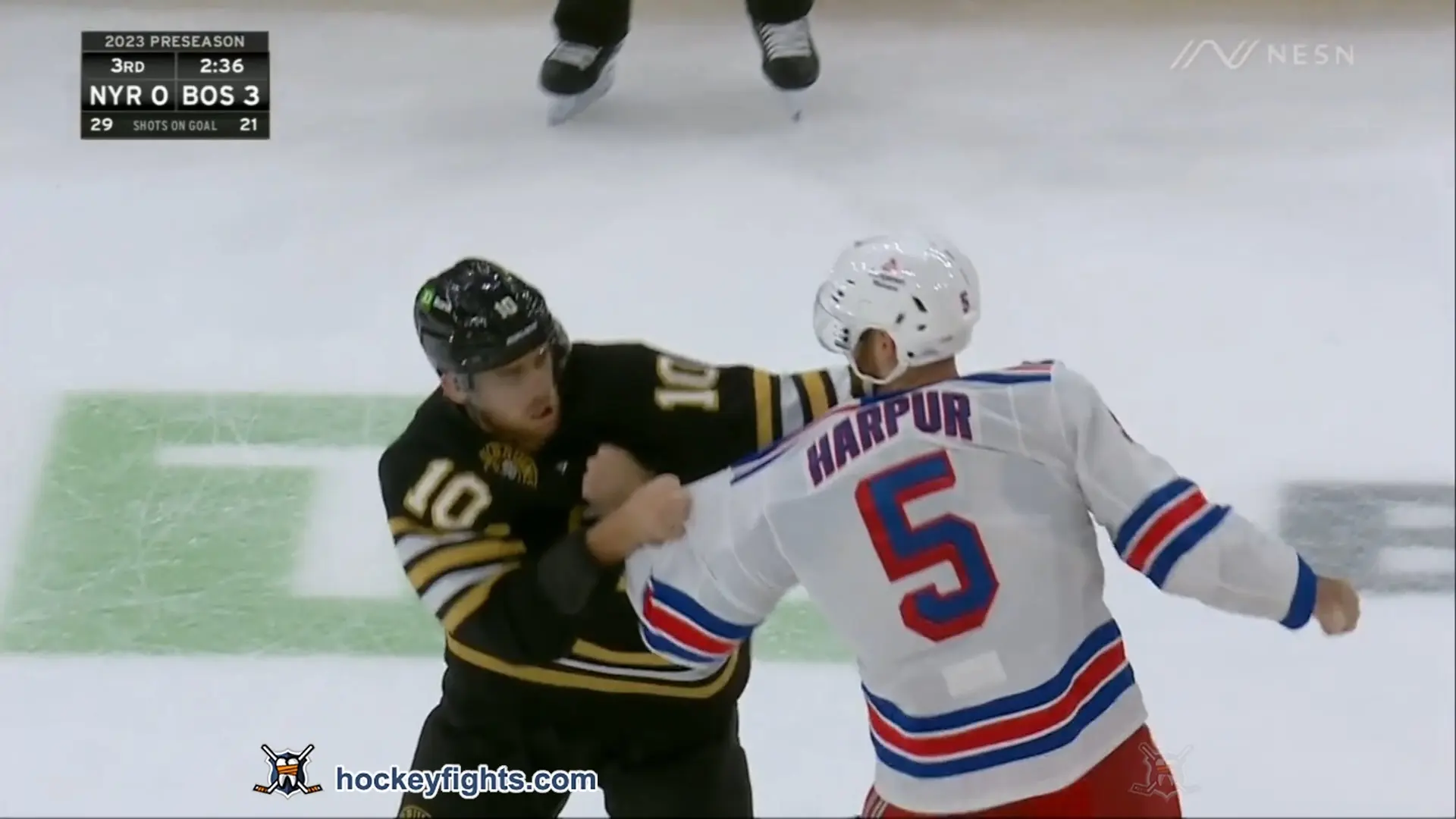 B. Harpur (NYR) vs. A. Greer (BOS)