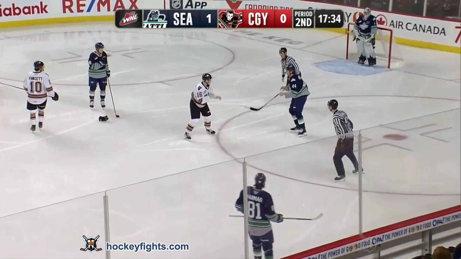 O. Boucher (SEA) vs. C. Wetsch (CGY)