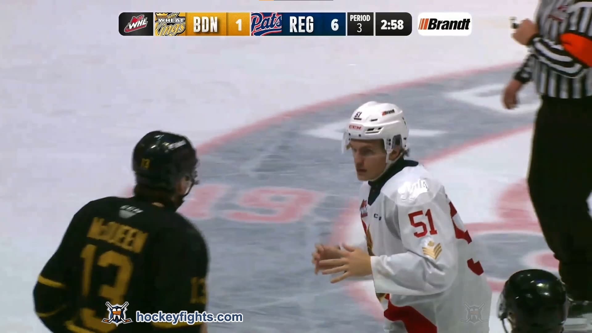 R. McQueen (BRN) vs. J. Vaughan (REG)