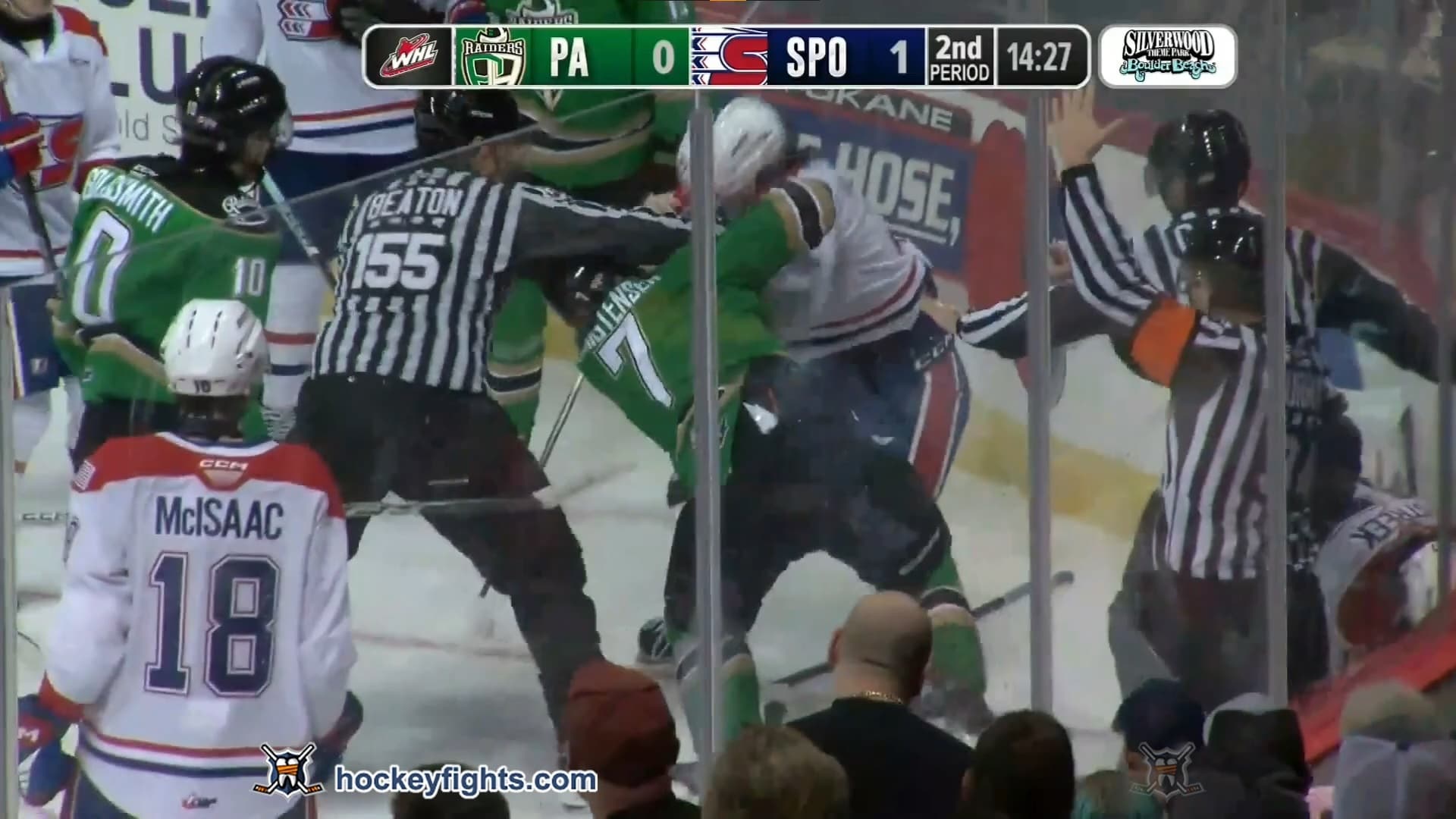 J. Christensen (PAR) vs. C. Parr (SPO)