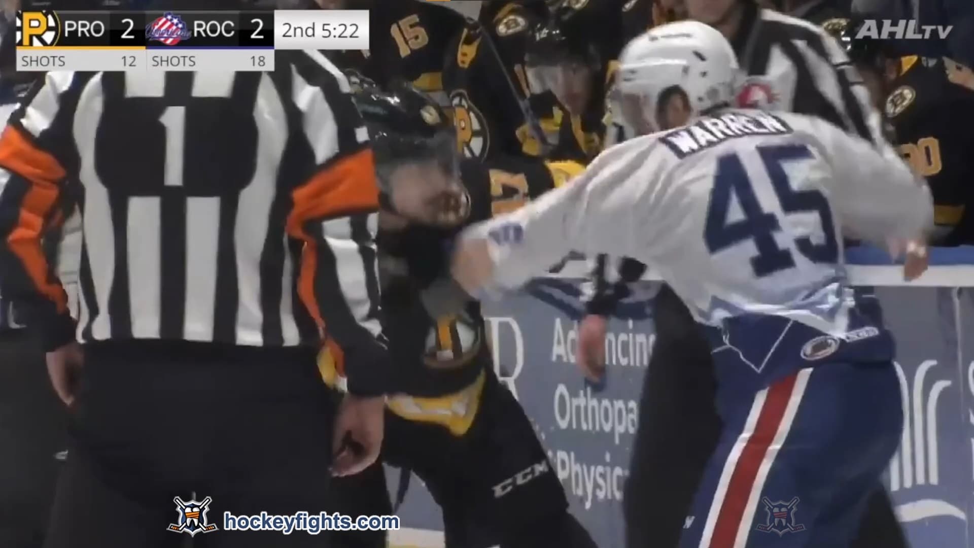 J. Abate (PRO) vs. B. Warren (ROC)