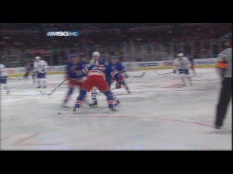 J. Mayers (TOR) vs. M. Staal (NYR)