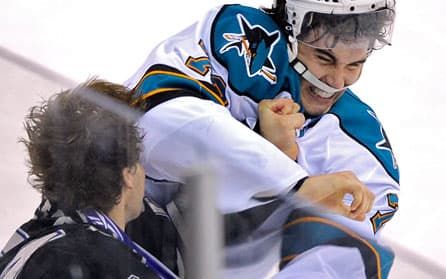 Kyle Clifford Fights Twice in Kings Loss to Sharks