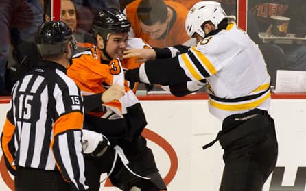 Bruins Quick Goals Create Sparks With Flyers