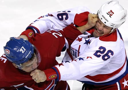 Hendricks Takes on Bourque for Backstrom Hit