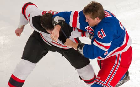 Rangers & Devils a Crowd