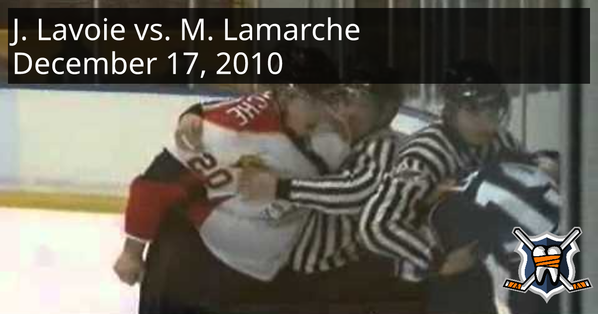 Jonathan Lavoie vs. Maxim Lamarche, December 17, 2010 Rimouski