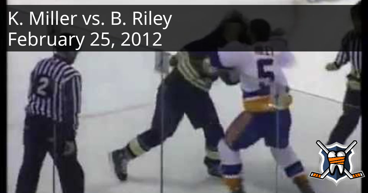 Kevan Miller vs. Blair Riley, February 25, 2012 - Providence Bruins vs ...