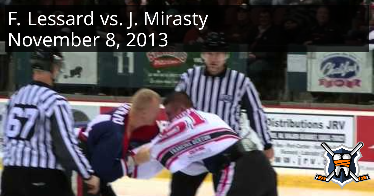 Francis Lessard vs. Jon Mirasty, November 8, 2013 - Cornwall River ...
