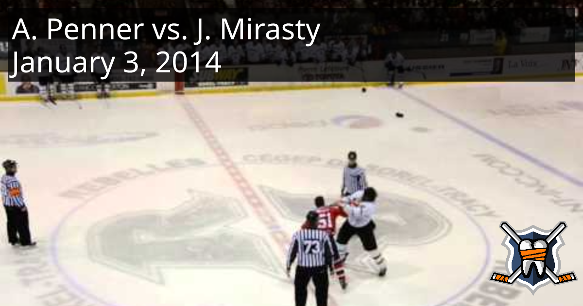 Alex Penner vs. Jon Mirasty, January 3, 2014 - Marquis de Jonquière vs ...