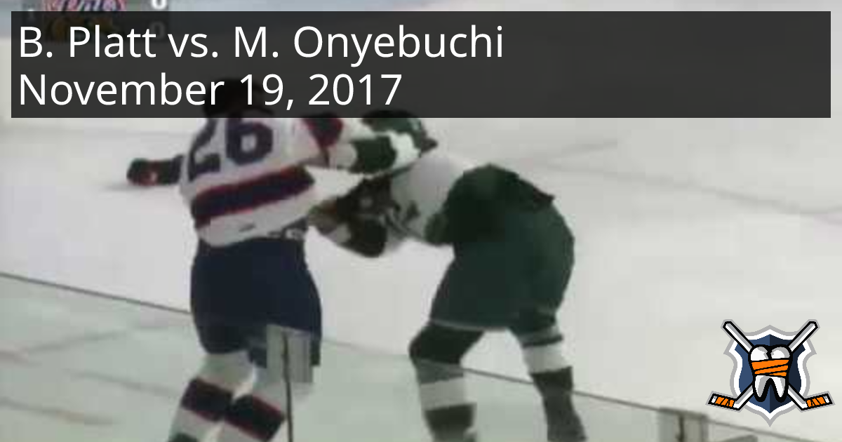 Bryce Platt vs. Montana Onyebuchi, November 19, 2017 - Regina Pats vs ...