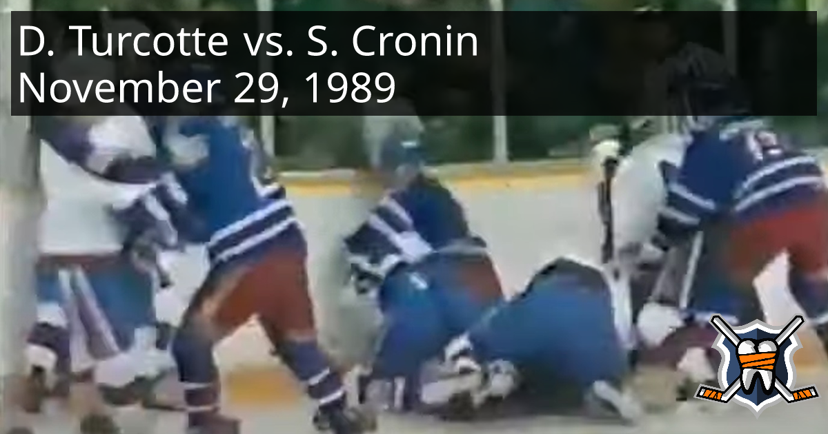 Darren Turcotte vs. Shawn Cronin, November 29, 1989 New York Rangers