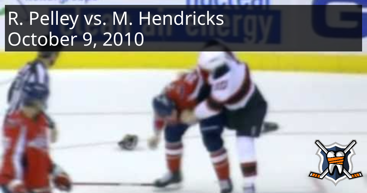 Rod Pelley vs. Matt Hendricks, October 9, 2010 - New Jersey Devils vs ...