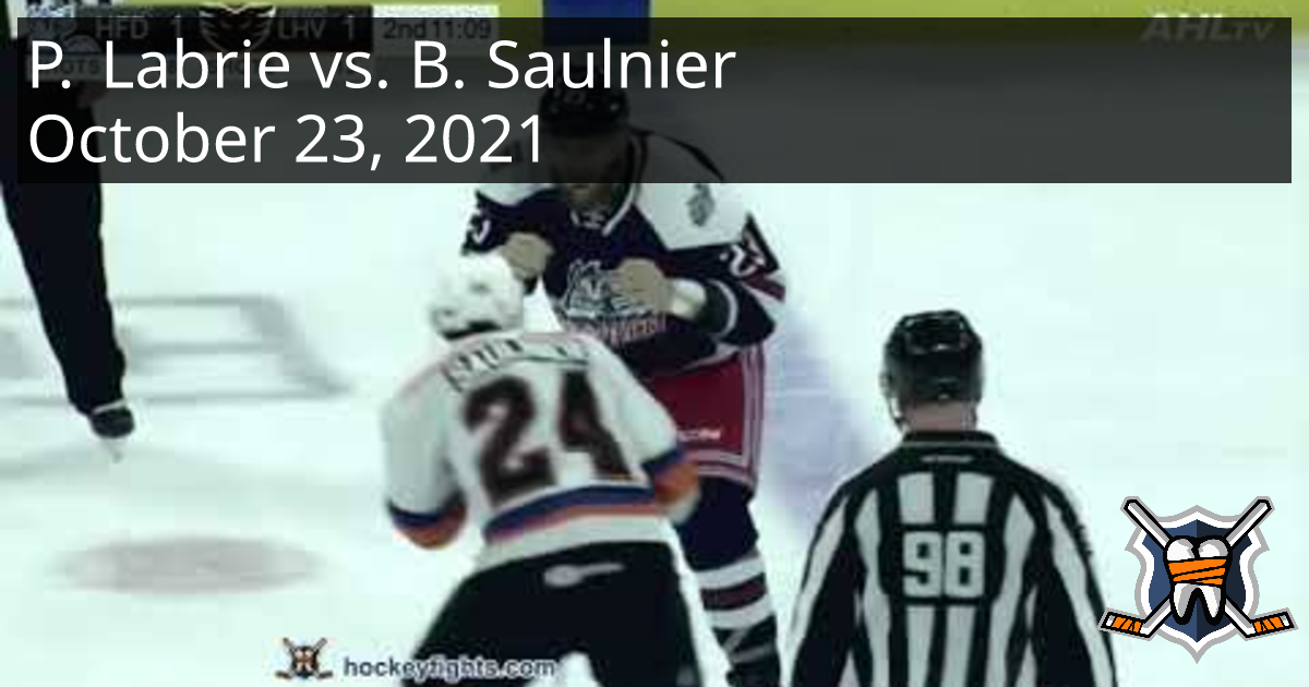 PierreCedric Labrie vs. Brennan Saulnier, October 23, 2021 Hartford