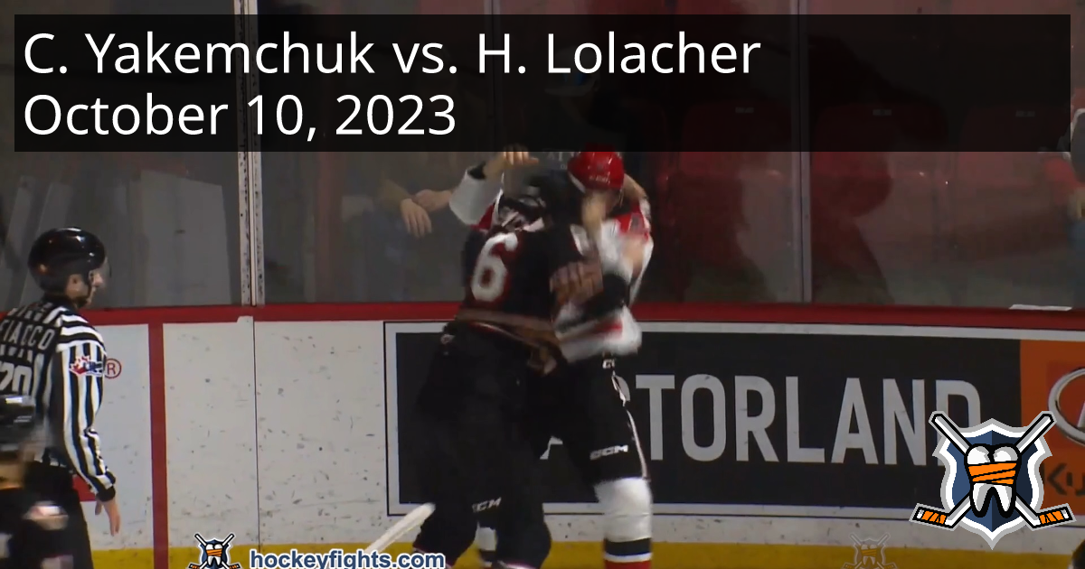 Carter Yakemchuk vs. Harper Lolacher, October 10, 2023 Calgary Hitmen