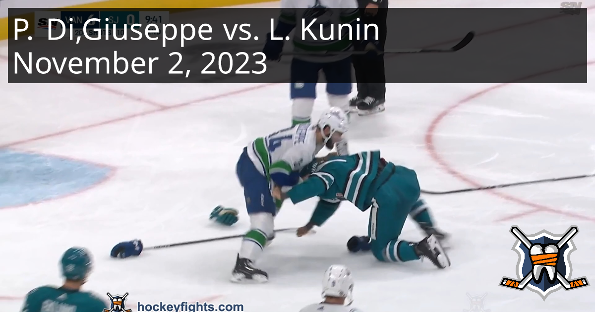 Phil Di Giuseppe vs. Luke Kunin, November 2, 2023 Vancouver Canucks