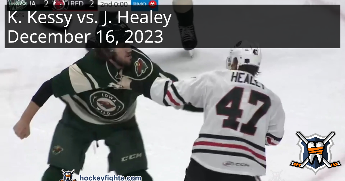 Kale Kessy vs. Josh Healey, December 16, 2023 Iowa Wild vs. Rockford