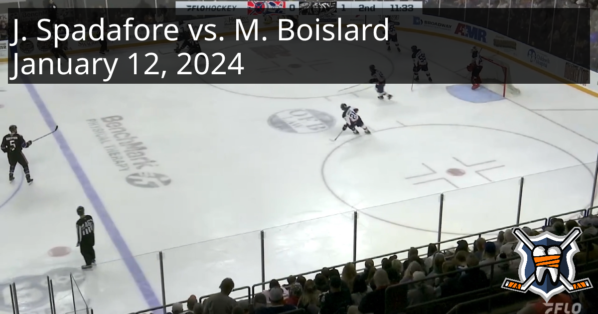 Jordan Spadafore vs. Mathieu Boislard, January 12, 2024 - Evansville ...