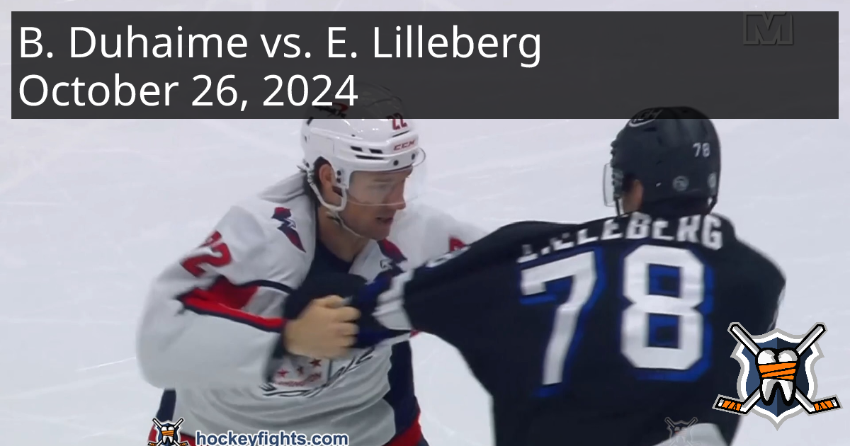 Brandon Duhaime vs. Emil Lilleberg, October 26, 2024 Washington