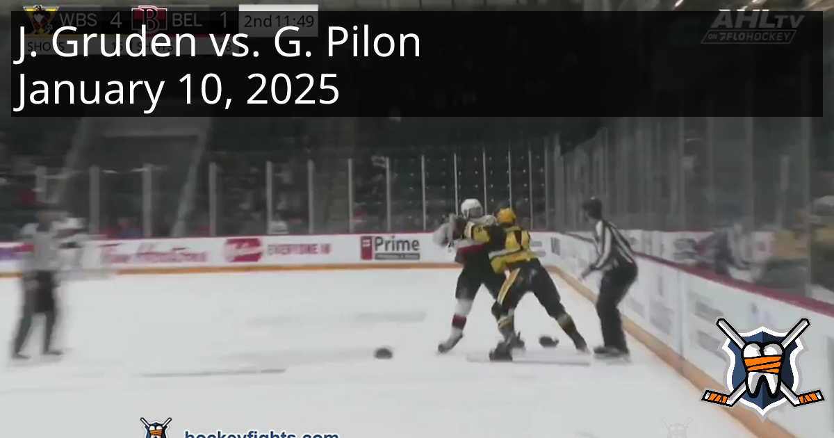 Jonathan Gruden vs. Garrett Pilon, January 10, 2025 - Wilkes-Barre ...