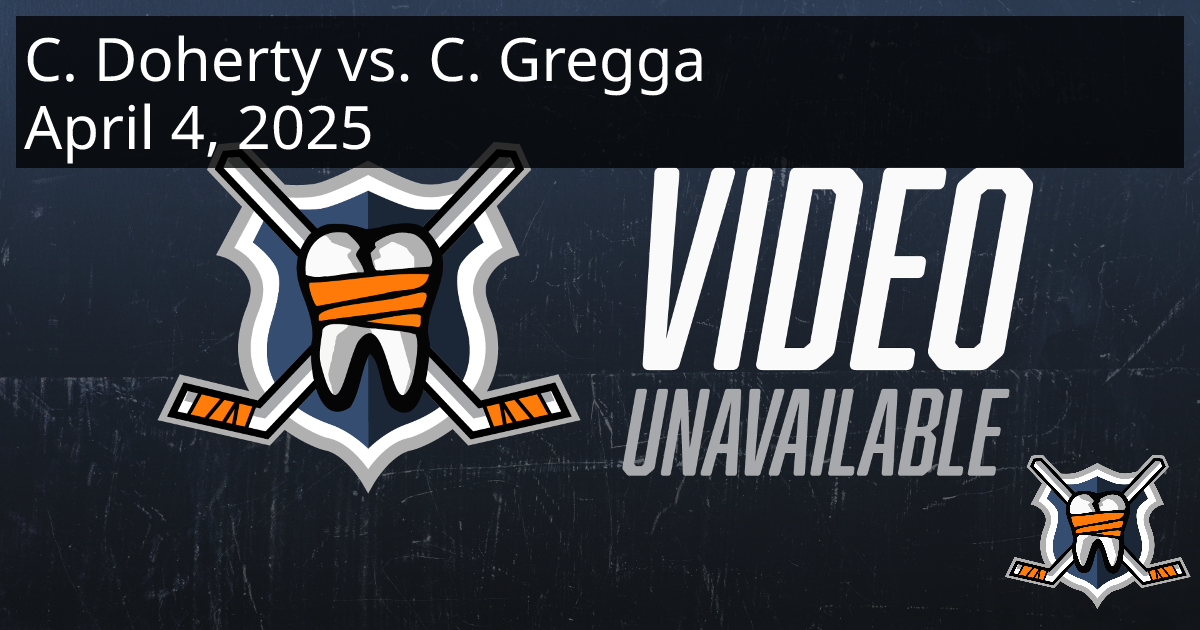 Connor Doherty vs. Connor Gregga, April 4, 2025 - Florida Everblades vs ...