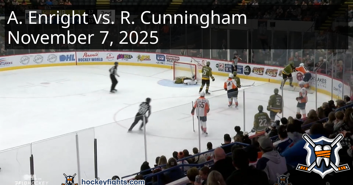 Aaron Enright vs. Ryland Cunningham, November 7, 2025 - North Bay ...