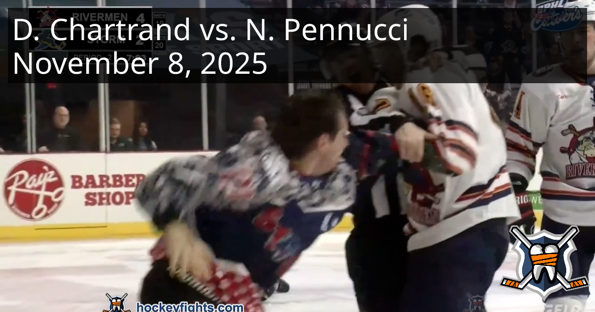 Daniel Chartrand vs. Nick Pennucci, November 8, 2025 - Peoria Rivermen ...