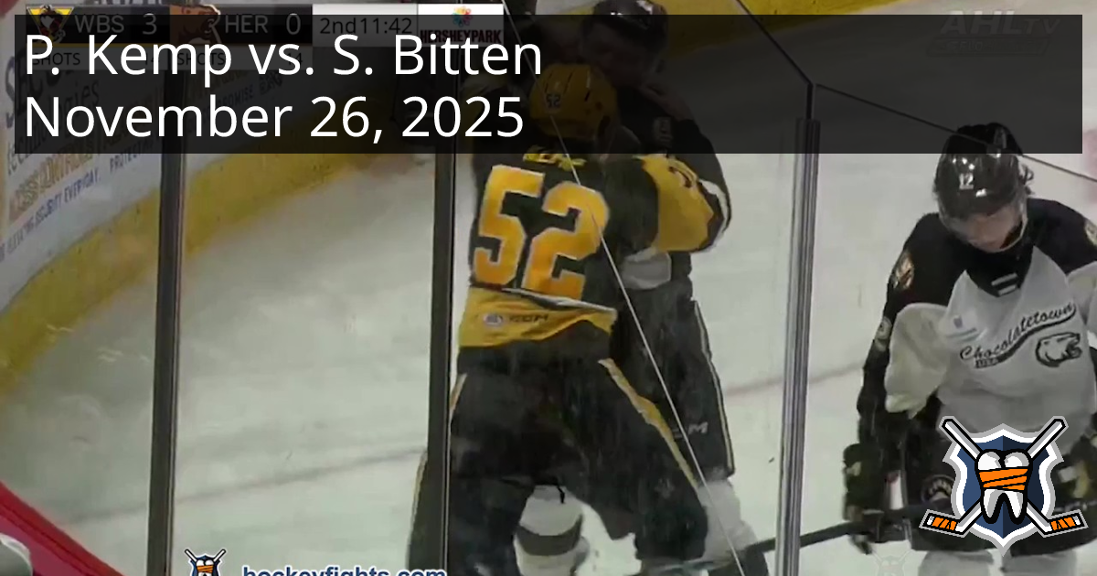 Phil Kemp vs. Sam Bitten, November 26, 2025 - Wilkes-Barre Scranton ...