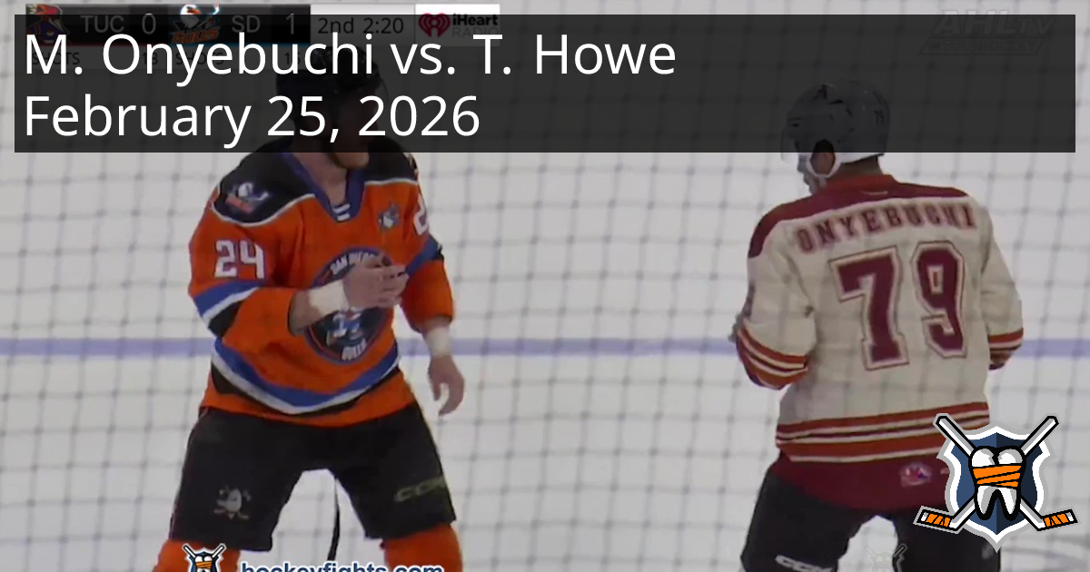 Montana Onyebuchi vs. Travis Howe, February 25, 2026 - Tucson ...