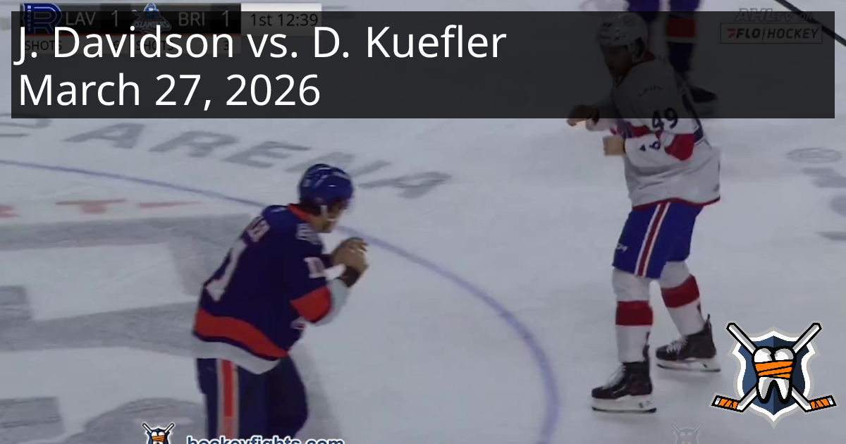 Jared Davidson vs. Daylan Kuefler, March 27, 2026 - Laval Rocket vs ...